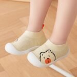 Adorable Bear Design Slip-On Sneakers For Babies & Toddlers - Lightweight, Breathable Mesh Fabric With Rubber Sole, Soft & Comfortable Low-Top Shoes For Boys & Girls, Baby Walking Shoes | Breathable Toddler Socks | Rubber Sole Shoes, Toddler Shoes - Image 11