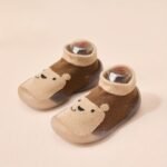 Baby First Walkers Slip-On Socks Shoes - Soft Rubber Sole, Cute Cartoon Animal & Food Patterns, Breathable Fabric Upper, All-Season Indoor Toddler Shoes For 0-4 Years, Baby Shoes, Indoor Youngsters Footwear, Playful Youngsters Design, Flexible Youngsters Footwear - Image 14