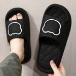 Popular Choice Thick Sole Summer Man Beach Slides Bathroom Anti-Slip Slipper Soft Sandals Fashion Home Bear Cartoon Flip Flops Woman Shoes - Image 6