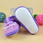 Cute Bowknot Polka Dot Sneakers For Baby Girls, Lightweight Non Slip Shoes For Indoor Outdoor Walking, Spring And Autumn - Image 5