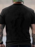 Plus Size, Summer Men'S "Of Course I Talk To Myself" Graphic Print T-Shirt, Street Style Cool Short Sleeve Tees For Big & Tall Males - Image 2