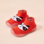 Baby First Walkers Slip-On Socks Shoes - Soft Rubber Sole, Cute Cartoon Animal & Food Patterns, Breathable Fabric Upper, All-Season Indoor Toddler Shoes For 0-4 Years, Baby Shoes, Indoor Youngsters Footwear, Playful Youngsters Design, Flexible Youngsters Footwear - Image 3