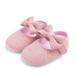 Baby Girls Shoes, Soft Sole, Princess, Slip-On, Stripes, Fabric Upper, Synthetic Inner, Cloth Insole, Fabric Sole, For 0-12 Months, All-Season, Christenin - Image 4