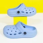 Boys' All-Season Soft Eva Clog Slippers - Slip- Arch & Breathable Round-Toe Design, Lightweight Indoor/ Shoes With Cushioned Insole, Multi-Color Options (, , White, Black, Navy, Brown) For Home, Play & Casual Attire - Ideal For Kids' Casual & Formal Events - Image 11