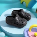 Boy'S Trendy Hollow Out Solid Clogs, Comfy Non Slip Casual Slippers For Kids Outdoor Beach Walking, Shower - Image 20