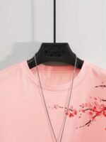 Landscape Painting Pattern Men'S T-Shirt, Creative Streetwear, Comfy Chic Casual Top, Plus Size Men Clothing - Image 5