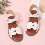 Trendy Cute Solid Color Open Toe Sandals For Girls, Breathable Lightweight Non-Slip Sandals For Summer - Image 4