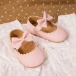Infant Baby Girls Mary Jane Flats, Soft Sole Princess Dress Shoes Crib Shoes First Walker Shoes - Image 6