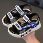 2023 Trendy Boys' Sandals - Summer 10Th Grade Style, Adjustable Strap, Soft Sole Beach Shoes For Youngsters & Students, Pvc Upper & Insole, Open Toe With Graphic Design, Spring/Summer Footwear | Trendy Graphic Sandals | Secure Strap Sandals, Boy Sandal - Image 12
