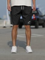 Men'S Streetwear Shorts, "Just Relax" Graphic Drawstring Stretchy Short Pants For Workout Fitness, Summer Clothings Men'S Fashion Outfits - Image 9