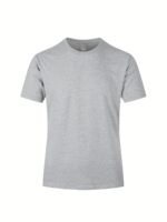 Men'S Combed Cotton T-Shirt - Pre-Shrunk Heavyweight Jersey, Lime Green Solid Color, Round Neck Short Sleeve, All-Season Casual & Formal Wear, Machine Washable, Vibrant Neon Glow, Comfortable Everyday Basic Tee For Men - Ideal For Layering Standalone Outfits - Smooth Texture, Relaxed Fit, Plain Color, Adult Sizing, Durable & Soft Fabric, Versatile Plain Color Options, Easy Care, Long-Lasting Wear, Classic Fit, Breathable Material, Wardrobe Staple - Image 10