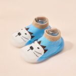 Baby First Walkers Slip-On Socks Shoes - Soft Rubber Sole, Cute Cartoon Animal & Food Patterns, Breathable Fabric Upper, All-Season Indoor Toddler Shoes For 0-4 Years, Baby Shoes, Indoor Youngsters Footwear, Playful Youngsters Design, Flexible Youngsters Footwear - Image 9