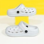 Boys' All-Season Soft Eva Clog Slippers - Slip- Arch & Breathable Round-Toe Design, Lightweight Indoor/ Shoes With Cushioned Insole, Multi-Color Options (, , White, Black, Navy, Brown) For Home, Play & Casual Attire - Ideal For Kids' Casual & Formal Events - Image 19