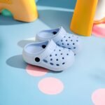 Boy'S Trendy Hollow Out Solid Clogs, Comfy Non Slip Casual Slippers For Kids Outdoor Beach Walking, Shower - Image 6