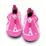 Cute Cartoon Toddler Water Shoes With Closure - Lightweight Quick-Dry Breathable Fabric & Non-Slip Tpr Sole For Beach, Pool, Outdoor Summer Activities - Pink Girls & Boys Aqua Socks, Beach Wear | Fun Pattern Footwear | Adjustable Strap Footwear, High Quality Shoes - Image 7