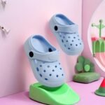 Boy'S Trendy Hollow Out Solid Clogs, Comfy Non Slip Casual Slippers For Kids Outdoor Beach Walking, Shower - Image 10