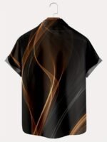 Hawaiian Men'S Vacation Gradient Coconut Tree Button Pocket Shirt 0230, Plus Size - Image 2