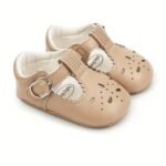 Lively & Cheerful Baby Girls Mary Jane Shoes Cute Wedding Dress Crib Shoes Prewalker Shoes - Image 10