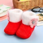 Adorable Princess Baby Shoes Soft Sole Winter 0-12 Months Toddler Walking Shoes Before School - Image 5