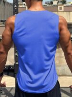 Plus Size Men'S Quick-Dry Breathable Gym Tank Top - Moisture-Wicking Sleeveless Workout Shirt For Basketball & Summer Sports, Regular Fit Round Neck Athletic Muscle Tee, Casual Sportswear | Sleeveless Shirt | Smooth Texture, Gym Clothes, Plus Size - Image 10
