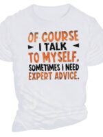 Men'S Short-Sleeved T-Shirt Simple English - Image 8