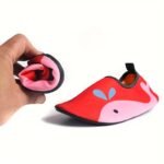 Youngsters' Lightweight Slip-On Swim Shoes - Quick-Dry Beach Water Shoes With Cartoon Whale & Designs, Soft Fabric & Tpr Sole For Outdoor Swimming, Pool, Lake, Beach, And Light Beige-Friendly Comfort - Image 18