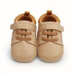 Lively & Cheerful Toddler Sneakers - Soft Sole Non-Slip Closure, Breathable Fabric Lining, All-Season Casual Shoes For Babies 0-1 Years, Beige/White/Navy Blue, Baby Shoes, Infant Footwear, Modern Toddler Footwear, Durable Rubber Sole - Image 14