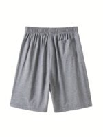 Men'S Plus Size Navy Blue Shorts - Breathable, Loose Fit, Five-Pocket, Casual & Sporty Style, Regular Fit, Casual Wear|Casual Style|Stretchable Fabric - Image 6