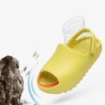 Toddler Baby Girls Open-Toed Sandals, Solid Color Soft-Soled Non-Slip Slides - Image 14