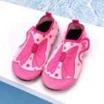 Cute Cartoon Toddler Water Shoes With Closure - Lightweight Quick-Dry Breathable Fabric & Non-Slip Tpr Sole For Beach, Pool, Outdoor Summer Activities - Pink Girls & Boys Aqua Socks, Beach Wear | Fun Pattern Footwear | Adjustable Strap Footwear, High Quality Shoes - Image 6