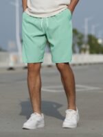 Casual Slightly Stretch Graphic Drawstring Shorts, Men'S Clothes For Summer - Image 8