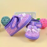 Cute Bowknot Polka Dot Sneakers For Baby Girls, Lightweight Non Slip Shoes For Indoor Outdoor Walking, Spring And Autumn - Image 3