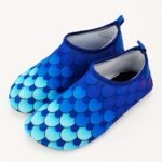Toddler Girls Cute Colorful Fish Scale Print Breathable Casual Slip On Water Shoes, Outdoor Lightweight Quick Dry Non-Slip Beach Aqua Socks For Summer - Image 7