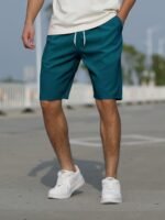 Casual Slightly Stretch Graphic Drawstring Shorts, Men'S Clothes For Summer - Image 7
