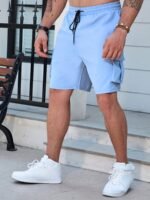 Plus Size Men'S Solid Cargo Shorts With Pocket For Workout/Outdoor, Men'S Clothing - Image 9