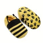 Cute Cartoon Bee Slip-On Walking Shoes For Baby, Fabric Upper, Cloth Insole, Fabric Sole, All-Season - Image 4