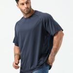 Plus Size Men'S Solid T-Shirt, Casual Comfy Crew Neck Short Sleeve Tee For Summer Outdoor, Men'S Clothing