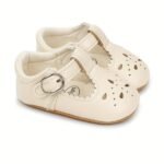 Lively & Cheerful Baby Girls Mary Jane Shoes Cute Wedding Dress Crib Shoes Prewalker Shoes - Image 12