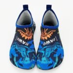 Toddler Boys Dinosaur Beach Shoes Wading Shoes Lightweight Quick Drying Water Shoes Black Beach Swimming Little Kids Lightweight Water Shoes Swimming Surfing Summer Fun Upstream Stream Shoes Blue Big Kid - Image 5