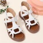 Pair Of Fashionable And Cute Girls' Sandals With Pu Soft Bottom, Princess Shoes For Summer, Open-Toe Beach Shoes Suitable For Various Outdoor Activities - Image 4