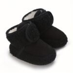 Cozy Beige Baby Ankle Boots With Heart Design - Soft, Warm, And Comfortable Winter Shoes For Infants, Round Toe, Closure, And Plush Lining, Baby Winter Boots - Image 8