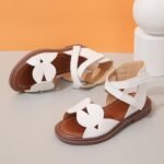 Trendy Breathable Open Toe Sandals For Girls, Lightweight Comfortable Anti Slip Sandals For Indoor Outdoor Beach, Spring Summer Fall - Image 3