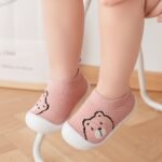 Adorable Bear Design Slip-On Sneakers For Babies & Toddlers - Lightweight, Breathable Mesh Fabric With Rubber Sole, Soft & Comfortable Low-Top Shoes For Boys & Girls, Baby Walking Shoes | Breathable Toddler Socks | Rubber Sole Shoes, Toddler Shoes - Image 9