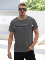 Paris Theme Pattern Print Men'S Comfy T-Shirt, Graphic Tee Men'S Summer Clothes, Men'S Outfits - Image 4