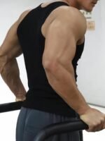 Men'S Solid Tank Top, Active Quick Dry Breathable Crew Neck Sleeveless Shirt, Men'S Clothing For Summer Outdoor - Image 10