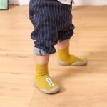 Learning Shoes Unisex Soft Sole Letter Floor Socks 'S Home Slippers - Image 4