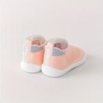 A Pair Of Fashionable Breathable Mesh Solid Color Baby Walking Shoes, New Summer 2025 Style With Soft Anti-Slip Sole, 0-24 Months Slip On Toddler Training Shoes In Multiple Colors, Slipon Convenience, Breathable Mesh Design, Soft Fabric Lining, Durable Rubber Sole, Parents Shopping, New Walkers - Image 3