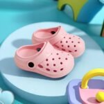 Boy'S Trendy Hollow Out Solid Clogs, Comfy Non Slip Casual Slippers For Kids Outdoor Beach Walking, Shower - Image 21