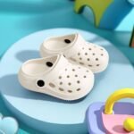 Boy'S Trendy Hollow Out Solid Clogs, Comfy Non Slip Casual Slippers For Kids Outdoor Beach Walking, Shower - Image 23