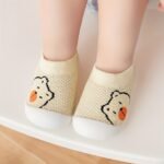 Adorable Bear Design Slip-On Sneakers For Babies & Toddlers - Lightweight, Breathable Mesh Fabric With Rubber Sole, Soft & Comfortable Low-Top Shoes For Boys & Girls, Baby Walking Shoes | Breathable Toddler Socks | Rubber Sole Shoes, Toddler Shoes - Image 8